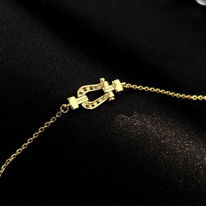 [Ornora Jewelry]FORCE 10 FULL DIAMOND BUCKLE CHAIN LINK MINI MODEL