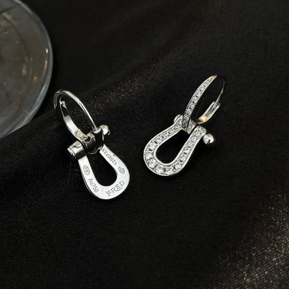 [Ornora Jewelry]FORCE 10 FULL DIAMOND DROP EARRINGS MEDIUM MODEL