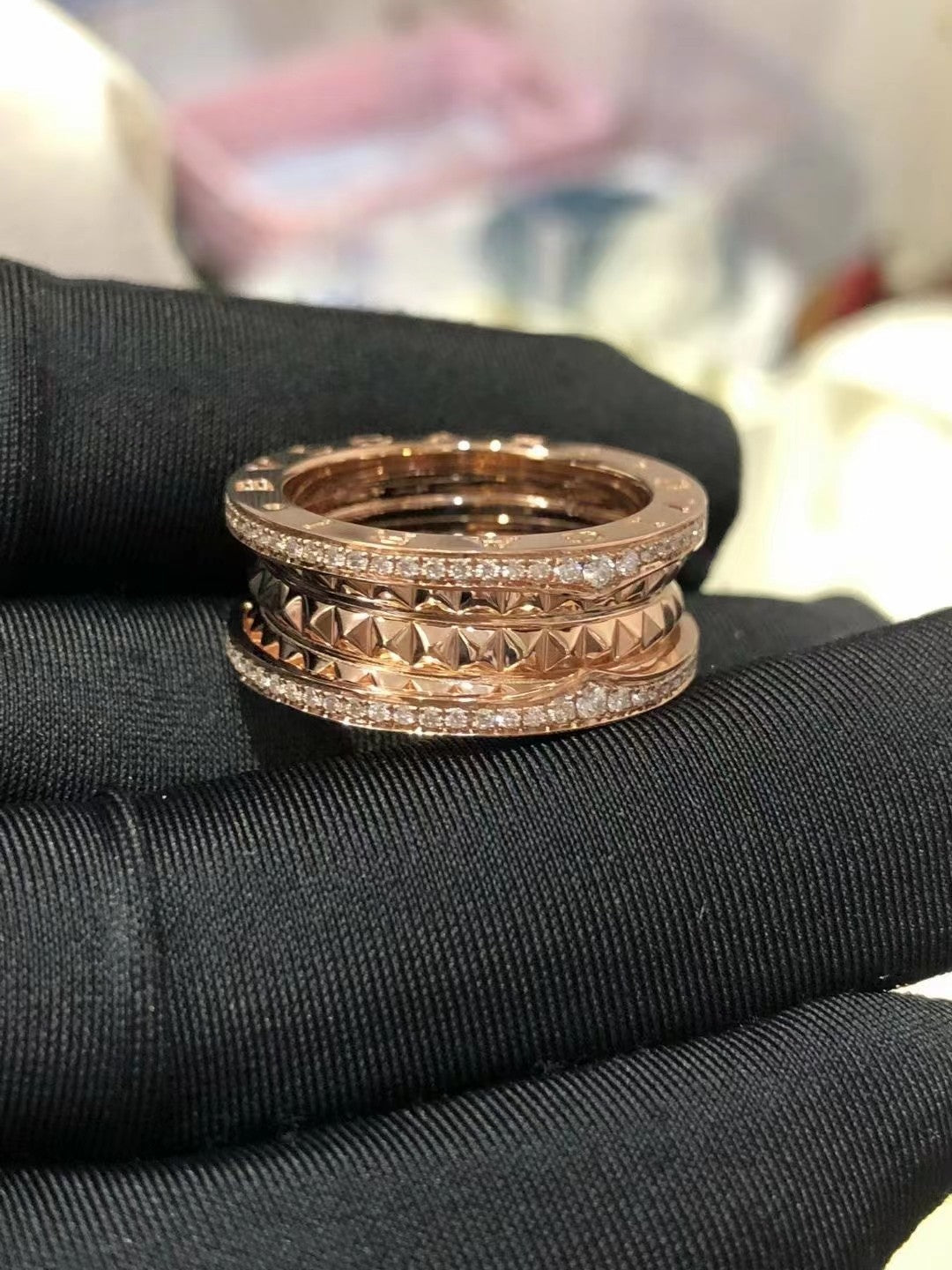 [Ornora Jewelry]ZERO 1 ROCK DIAMOND PINK GOLD