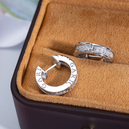 [Ornora Jewelry]ZERO 1 MINI SILVER DIAMOND EARRINGS
