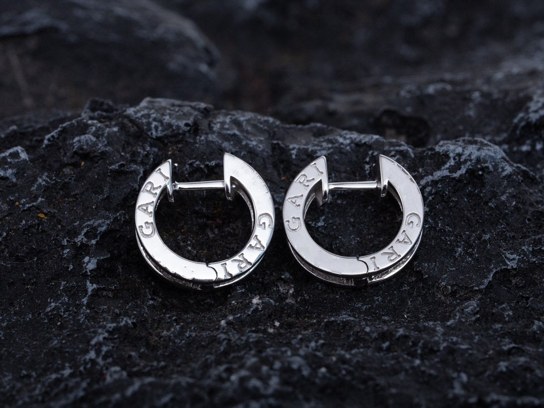 [Ornora Jewelry]ZERO 1 MINI SILVER DIAMOND EARRINGS