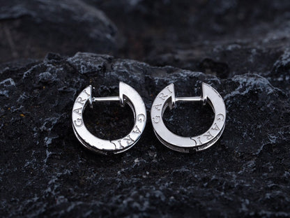 [Ornora Jewelry]ZERO 1 MINI SILVER DIAMOND EARRINGS