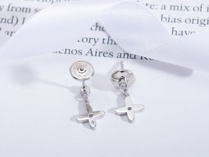 [Ornora Jewelry]VIDYLLE SILVER DIAMOND MINI DROP EARRINGS
