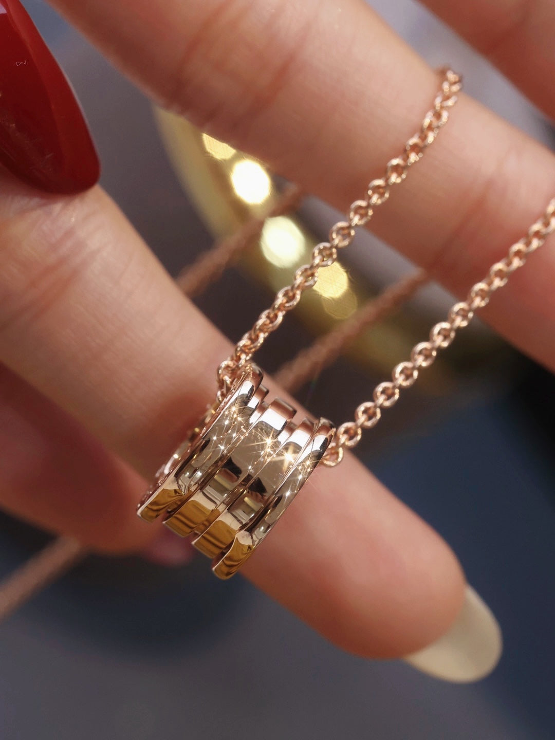 [Ornora Jewelry]ZERO 1 PINK GOLD NECKLACE