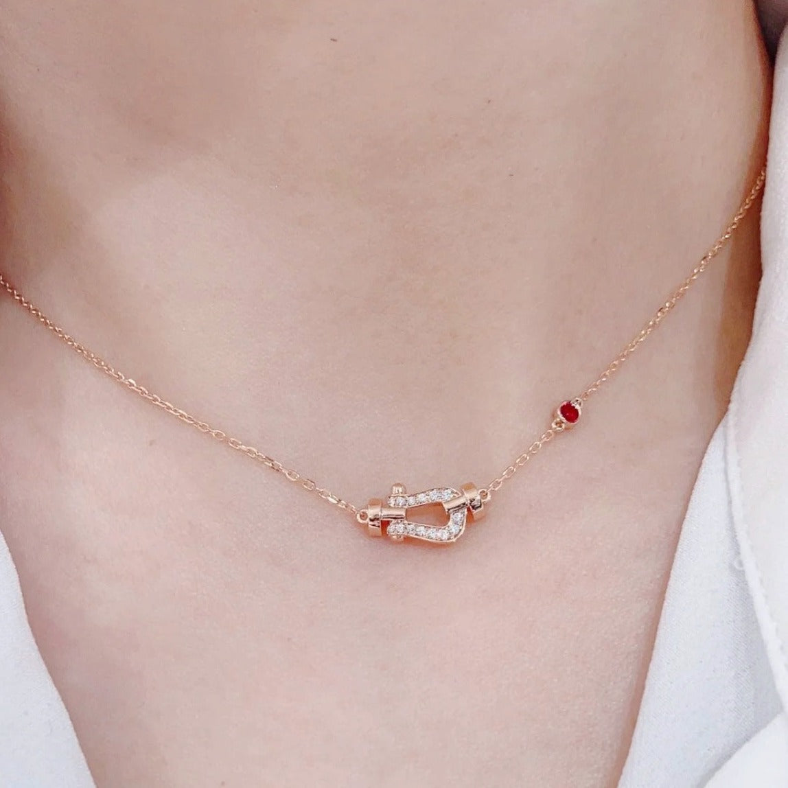 [Ornora Jewelry]FORCE 10 DIAMOND PINK GOLD NECKLACE