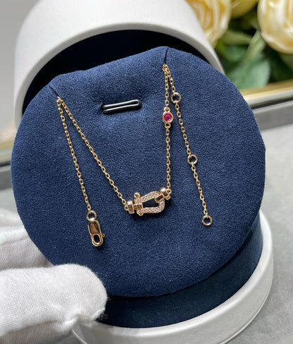 [Ornora Jewelry]FORCE 10 DIAMOND PINK GOLD NECKLACE