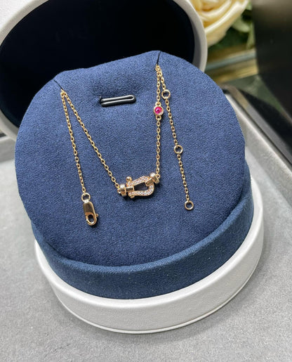 [Ornora Jewelry]FORCE 10 DIAMOND PINK GOLD NECKLACE