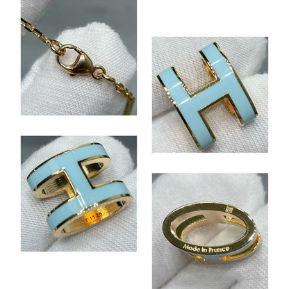 [Ornora Jewelry]POP H SKY BLUE NECKLACE