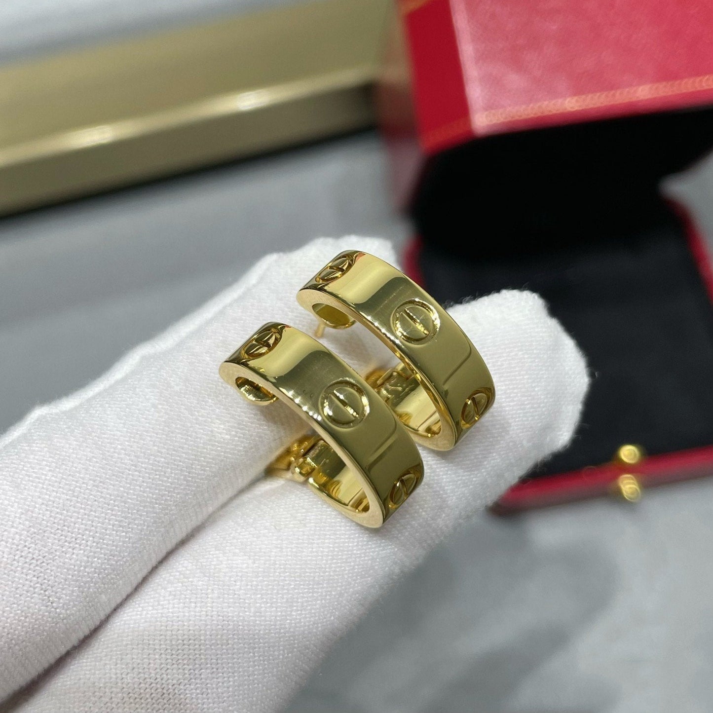 [Ornora Jewelry]LOVE 5.5MM EARRINGS