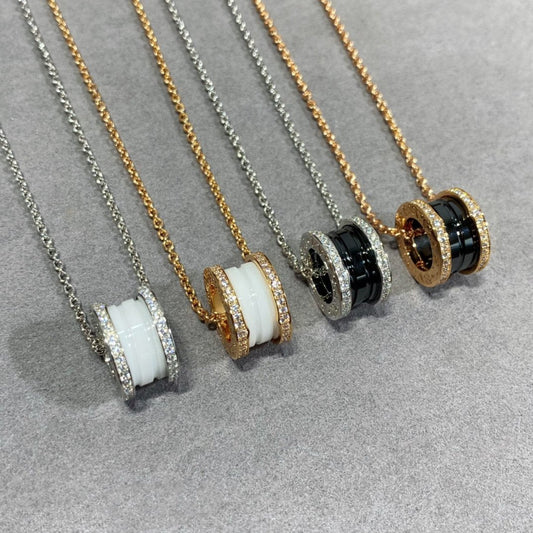 [Ornora Jewelry]ZERO 1 DIAMOND CERAMIC NECKLACE