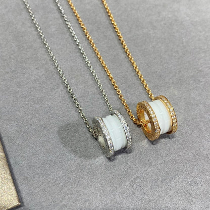 [Ornora Jewelry]ZERO 1 DIAMOND CERAMIC NECKLACE