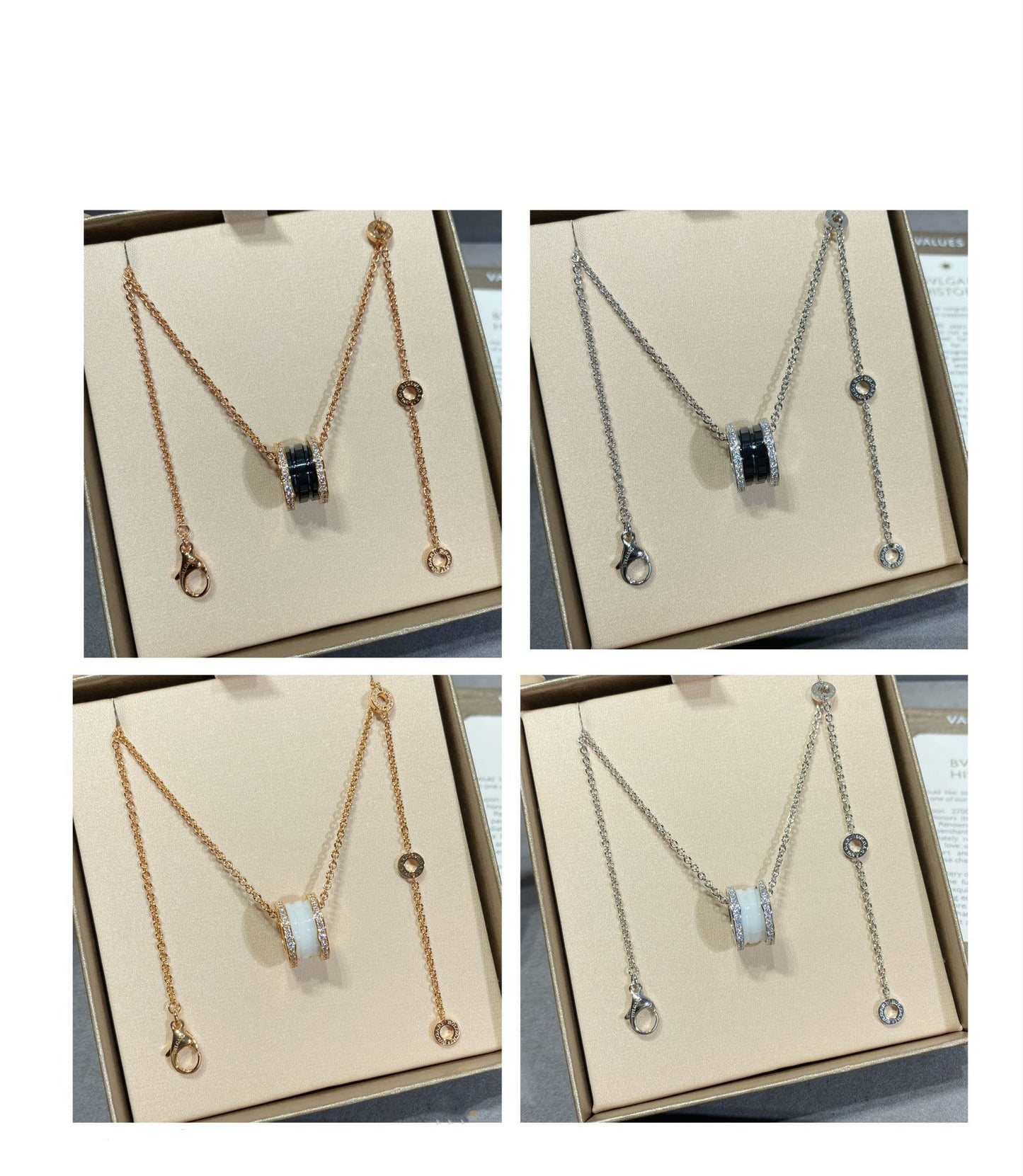 [Ornora Jewelry]ZERO 1 DIAMOND CERAMIC NECKLACE