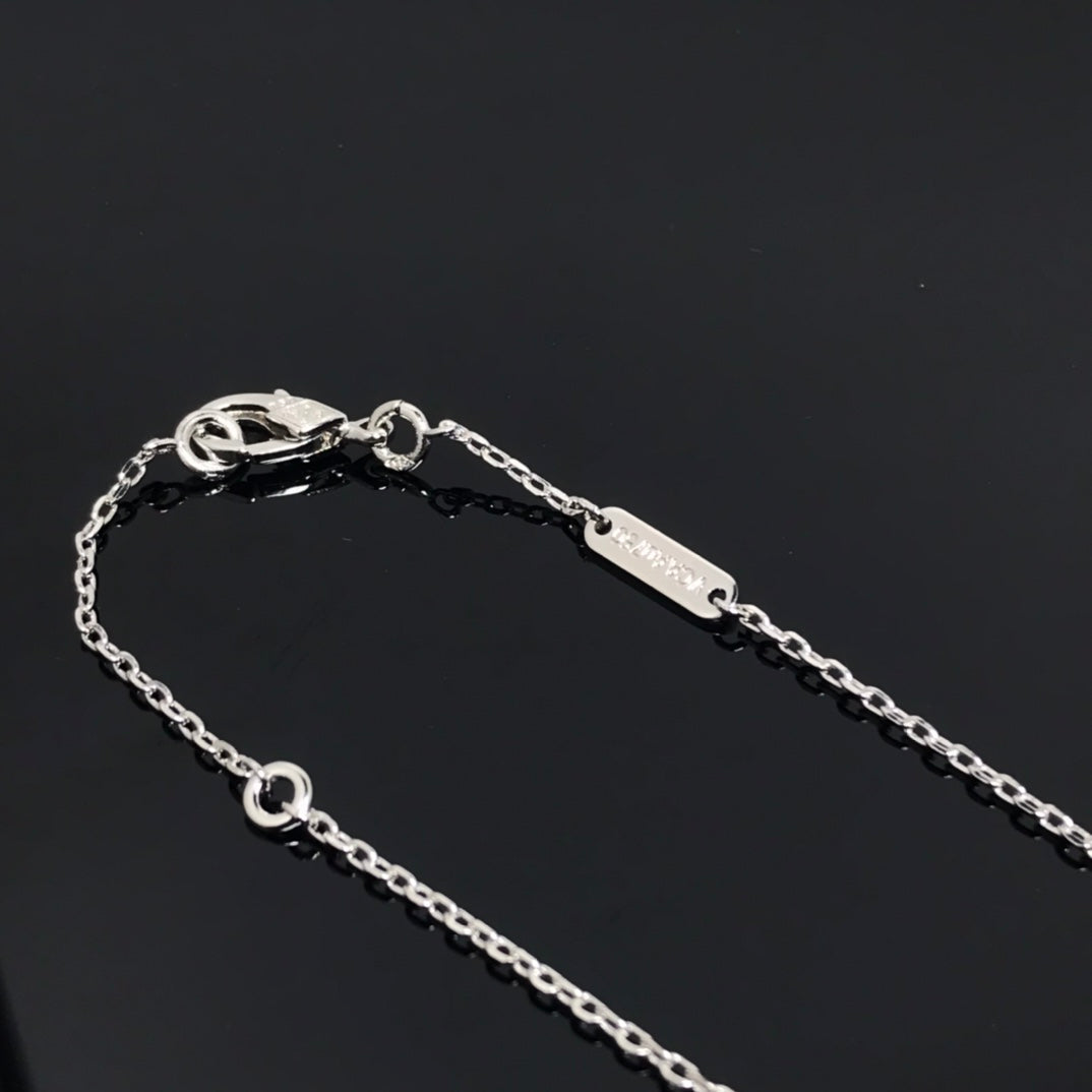 [Ornora Jewelry]CLOVER PIETERSITE SILVER LONG NECKLACE
