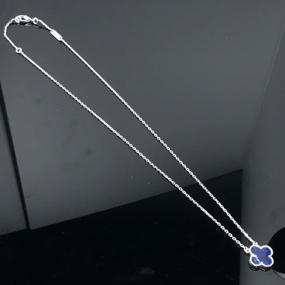 [Ornora Jewelry]CLOVER PIETERSITE SILVER LONG NECKLACE