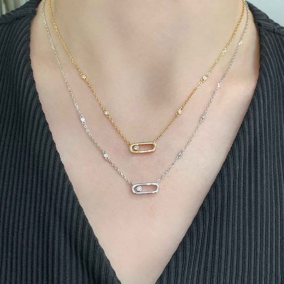 [Ornora Jewelry]MOVE UNO DIAMOND NECKLACE