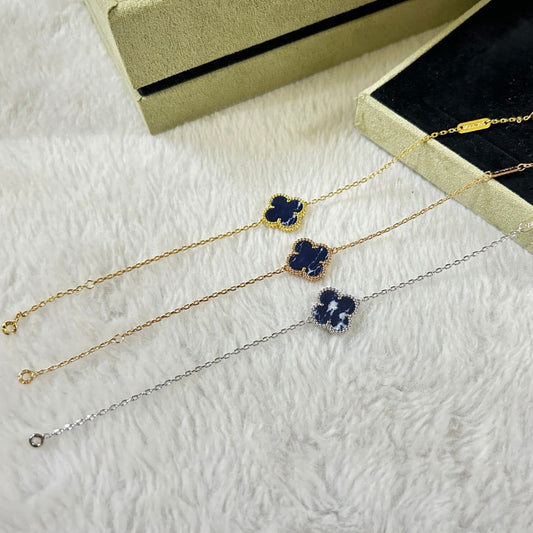 [Ornora Jewelry]CLOVER 1 MOTIF PIETERSITE BRACELET