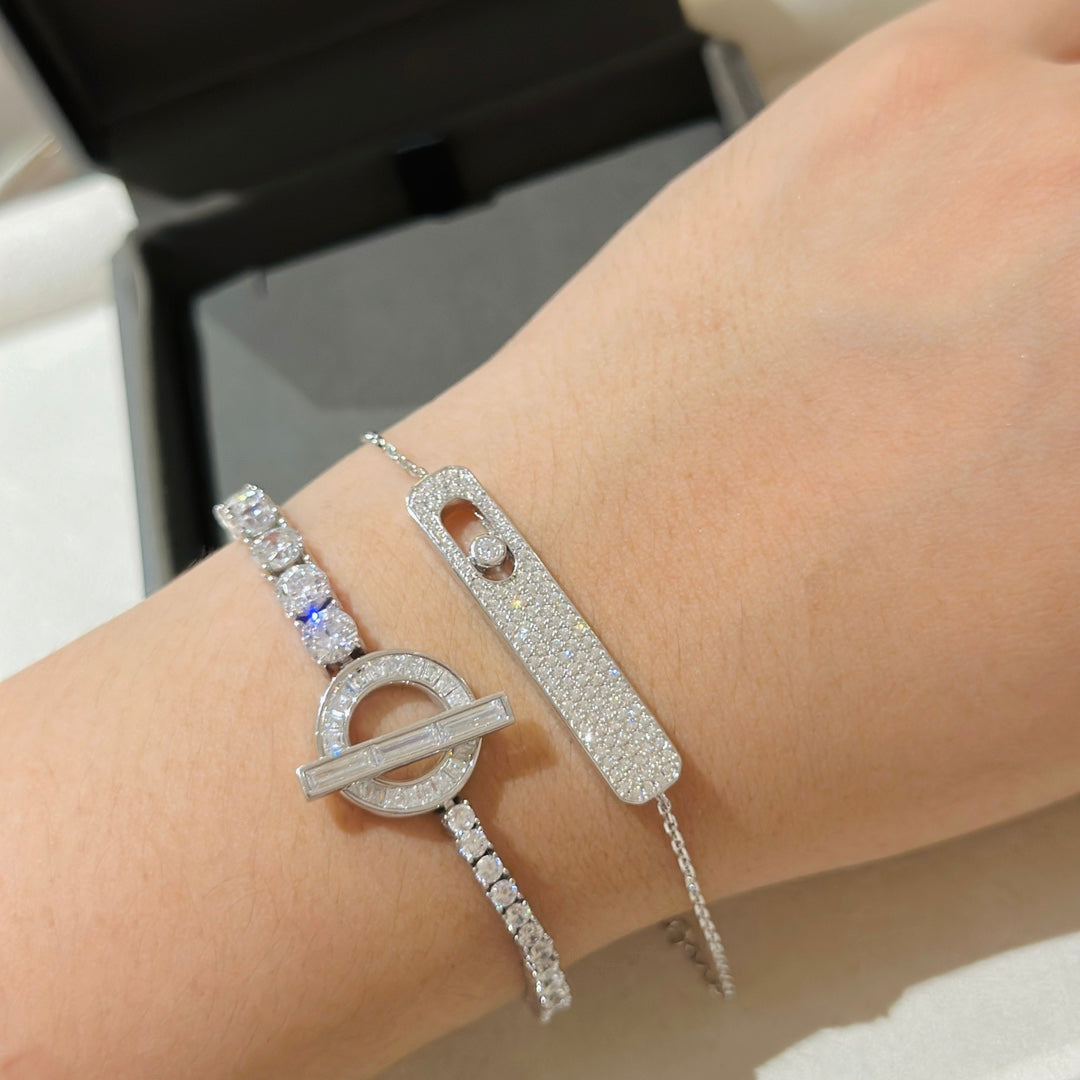 [Ornora Jewelry]MOVE CLASSIQUE DIAMOND PAVED BRACELET