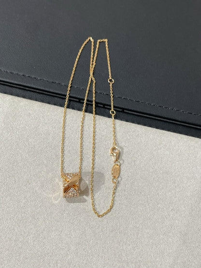 [Ornora Jewelry]LIENS EVIDENCE DIAMOND PAVED NECKLACE