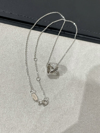 [Ornora Jewelry]LIENS EVIDENCE DIAMOND PAVED NECKLACE