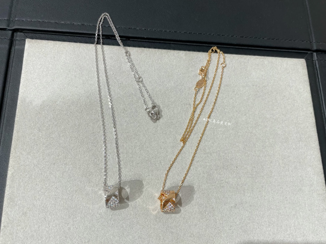 [Ornora Jewelry]LIENS EVIDENCE DIAMOND PAVED NECKLACE