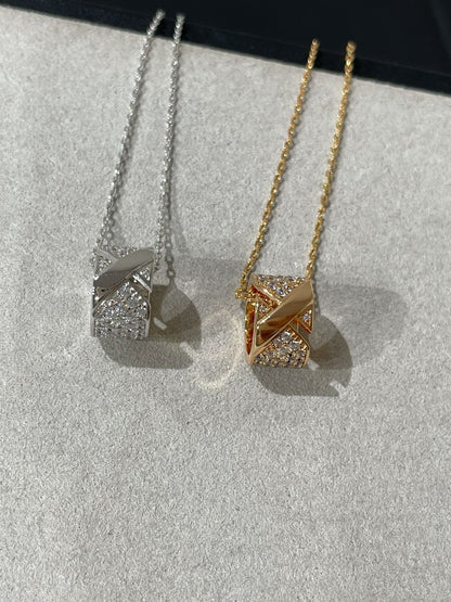 [Ornora Jewelry]LIENS EVIDENCE DIAMOND PAVED NECKLACE