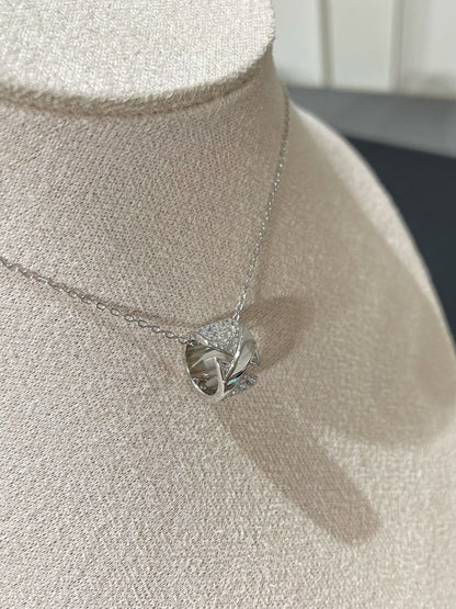 [Ornora Jewelry]LIENS EVIDENCE DIAMOND PAVED NECKLACE