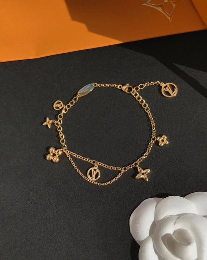 [Ornora Jewelry]BLOOMING PINK GOLD MOP BRACELET