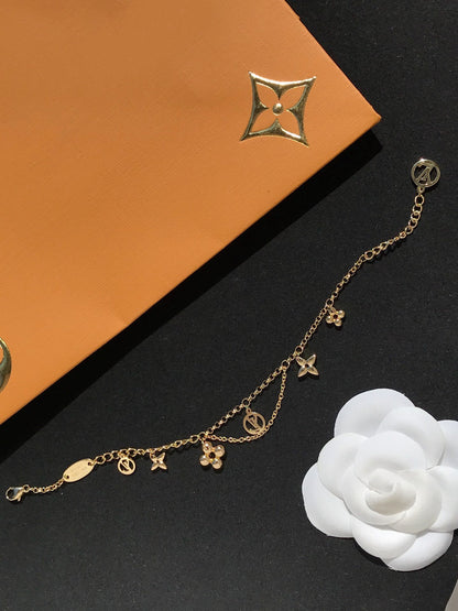 [Ornora Jewelry]BLOOMING PINK GOLD MOP BRACELET