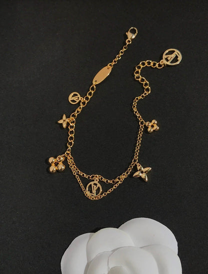 [Ornora Jewelry]BLOOMING PINK GOLD MOP BRACELET