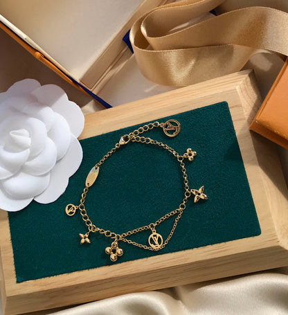 [Ornora Jewelry]BLOOMING PINK GOLD MOP BRACELET