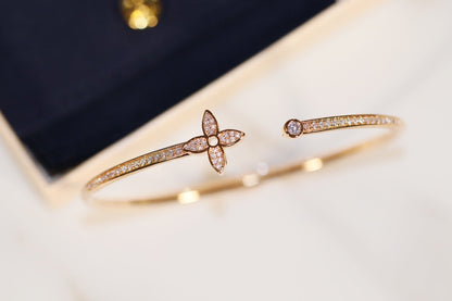[Ornora Jewelry]IDYLLE GOLD OPEN BRACELET DIAMOND PAVED