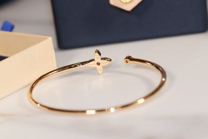 [Ornora Jewelry]IDYLLE GOLD OPEN BRACELET DIAMOND PAVED