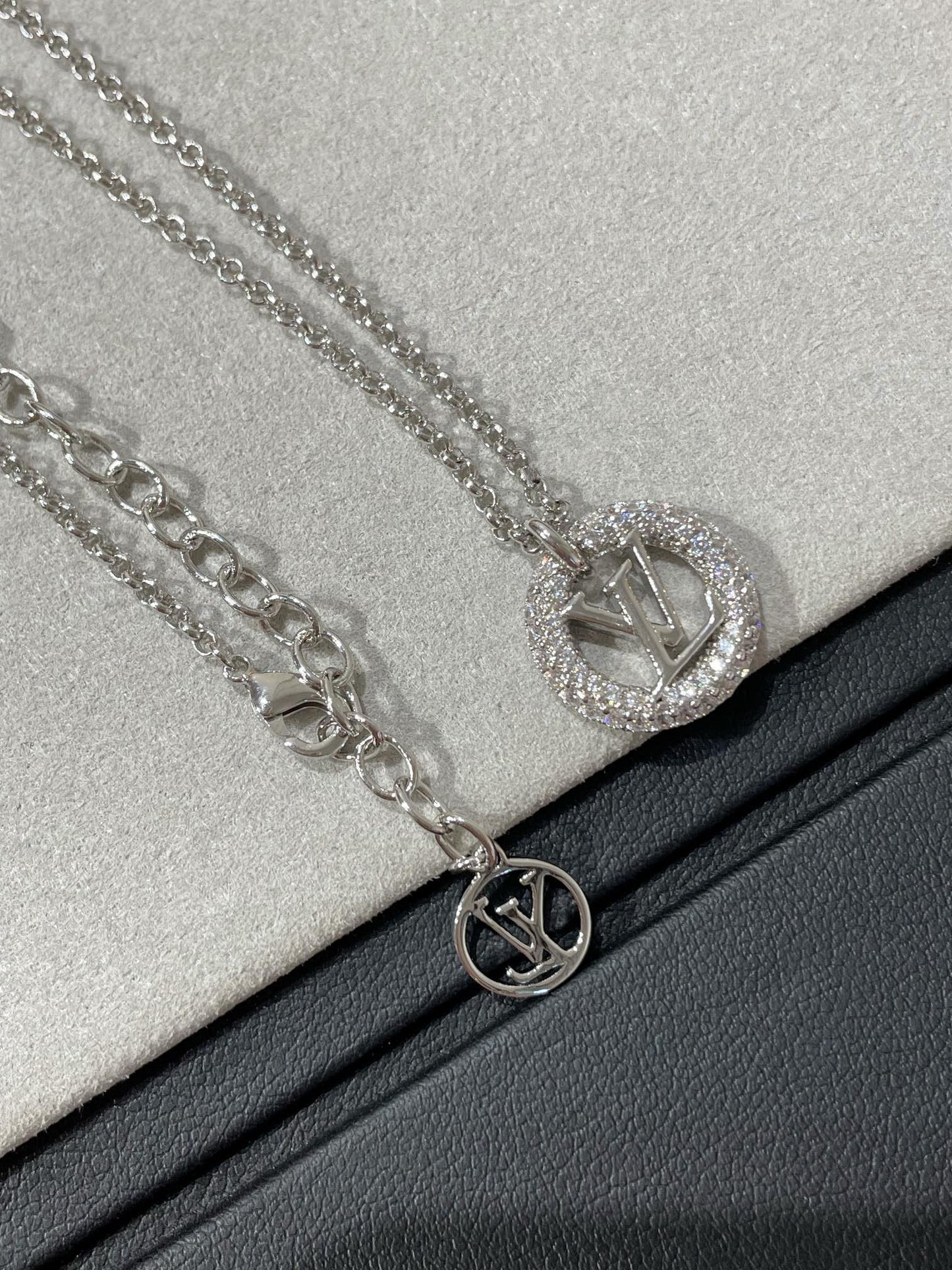 [Ornora Jewelry]BY NIGHT DIAMOND PAVED NECKLACE