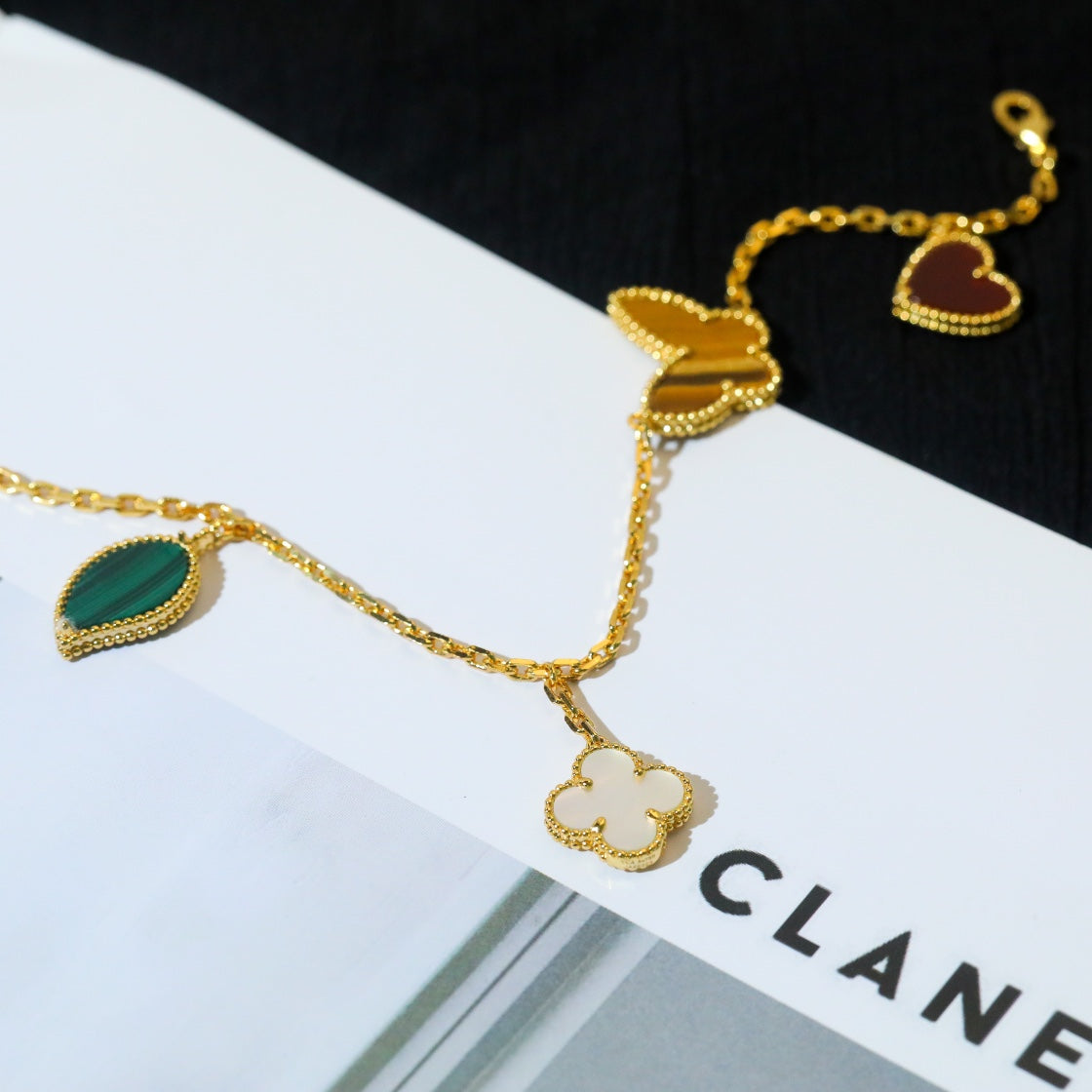 [Ornora Jewelry]LUCKY SPRING 5 MOTIF GOLD BRACELET