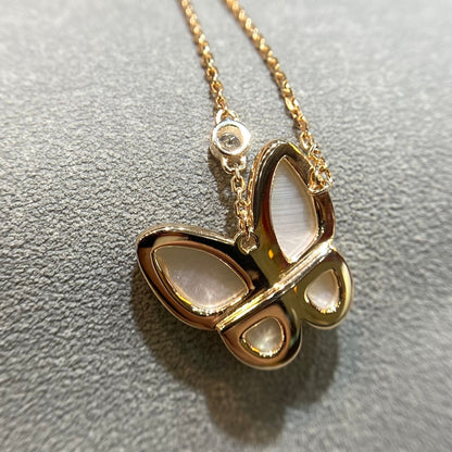 [Ornora Jewelry]BUTTERFLY MOP DIAMOND NECKLACE