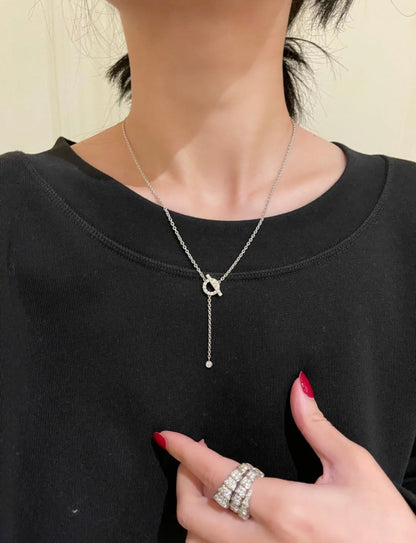 [Ornora Jewelry]FINESSE SILVER DIAMOND NECKLACE
