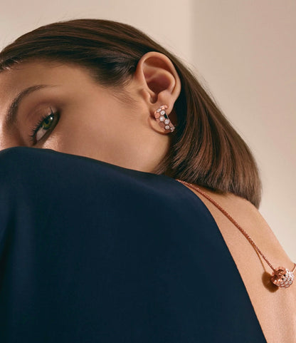 [Ornora Jewelry]BEE LOVE DIAMOND HOOP EARRINGS