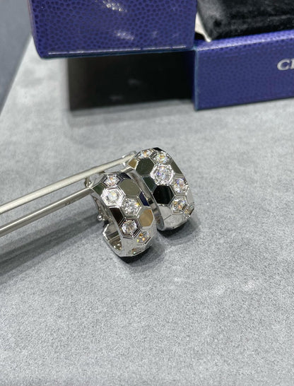 [Ornora Jewelry]BEE LOVE DIAMOND HOOP EARRINGS