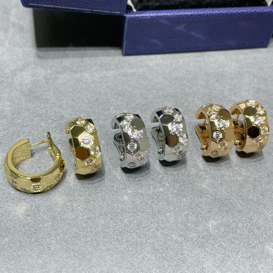 [Ornora Jewelry]BEE LOVE DIAMOND HOOP EARRINGS