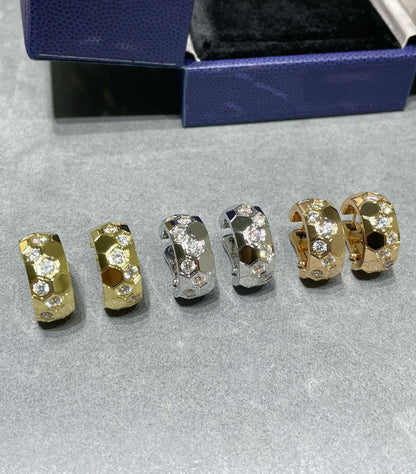 [Ornora Jewelry]BEE LOVE DIAMOND HOOP EARRINGS