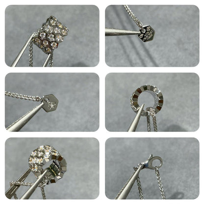 [Ornora Jewelry]BEE LOVE DIAMOND PAVED 3 ROW NECKLACE