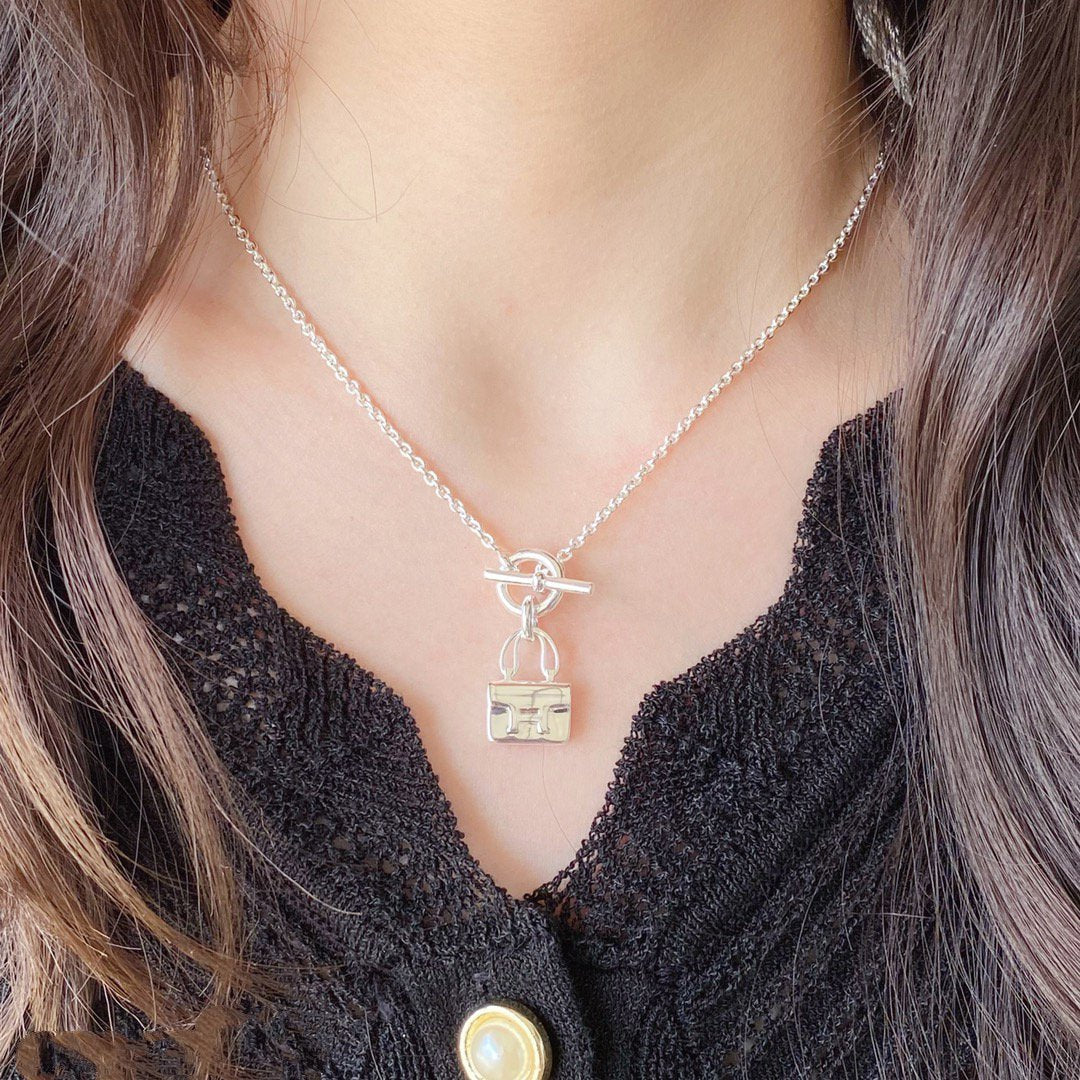 [Ornora Jewelry]CONSTANCE PEDANT SILVER NECKLACE