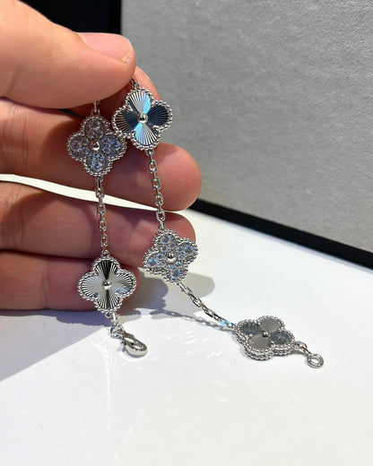 [Ornora Jewelry] CLOVER 5 MOTIF LASER BRACELET COLLECTION