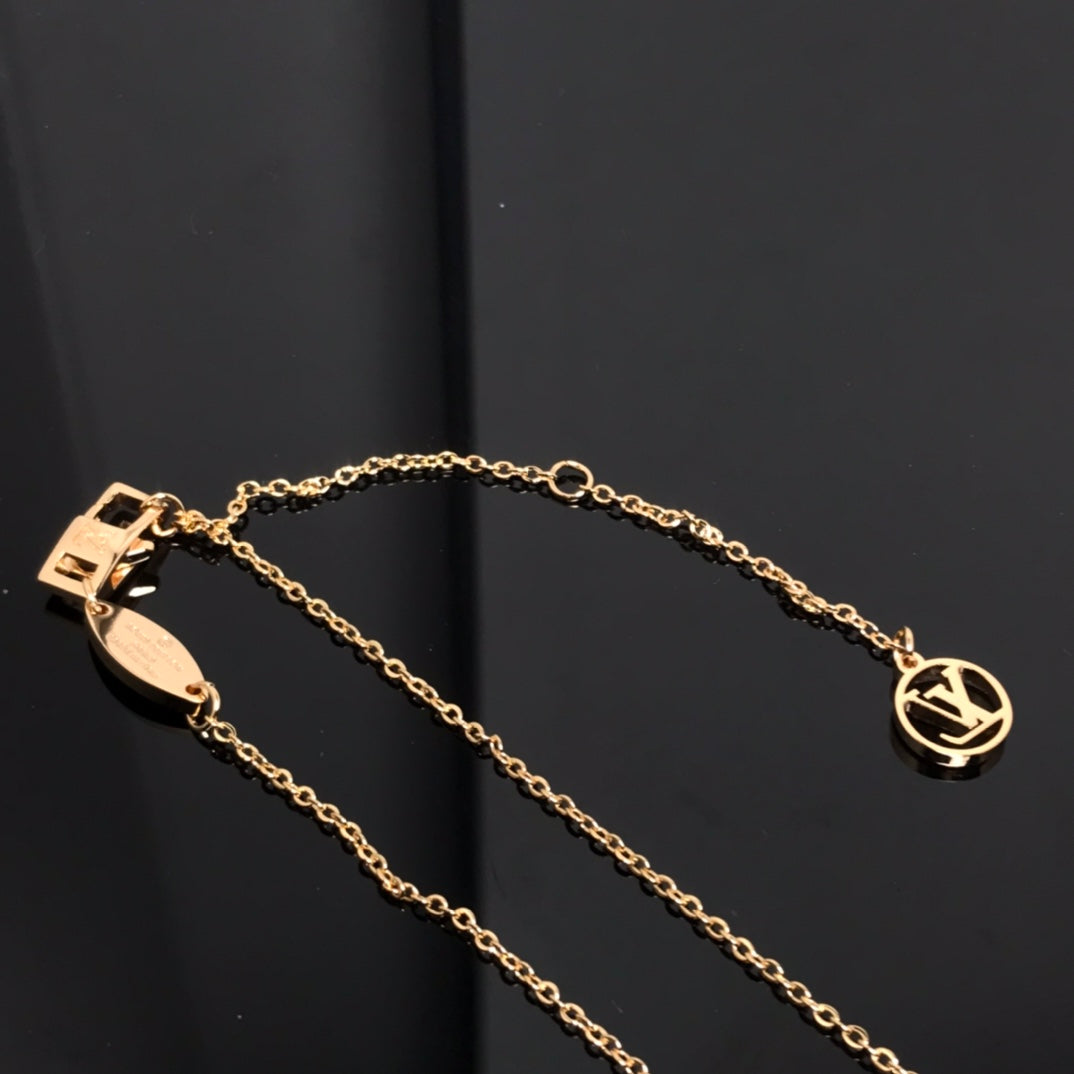[Ornora Jewelry]COLOR BLOSSOM PINK MOP SUN GOLD NECKLACE