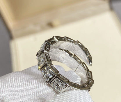 [Ornora Jewelry]SERPENTI RING SILVER DIAMOND PAVED