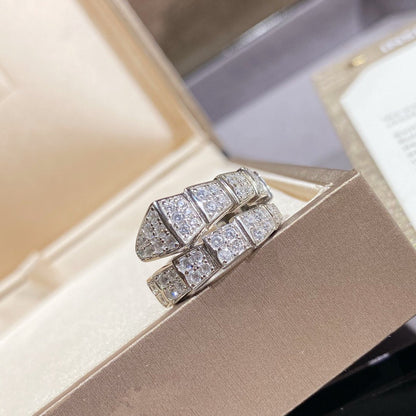 [Ornora Jewelry]SERPENTI RING SILVER DIAMOND PAVED