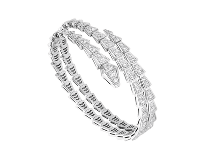 [Ornora Jewelry]SERPENTI BRACELET SILVER DIAMOND DOUBLE ROW