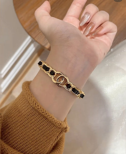 [Ornora Jewelry]Double C Open Bangle