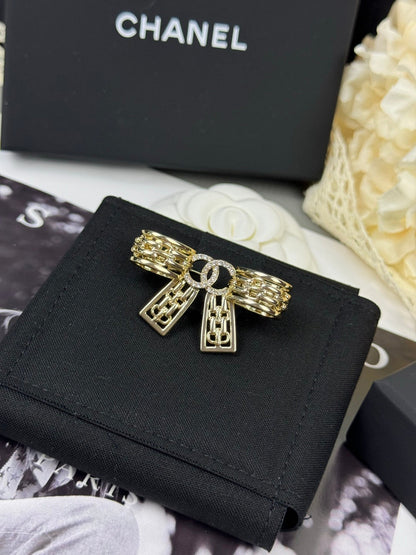 [Ornora Jewelry]25K Hollow Bow Brooch