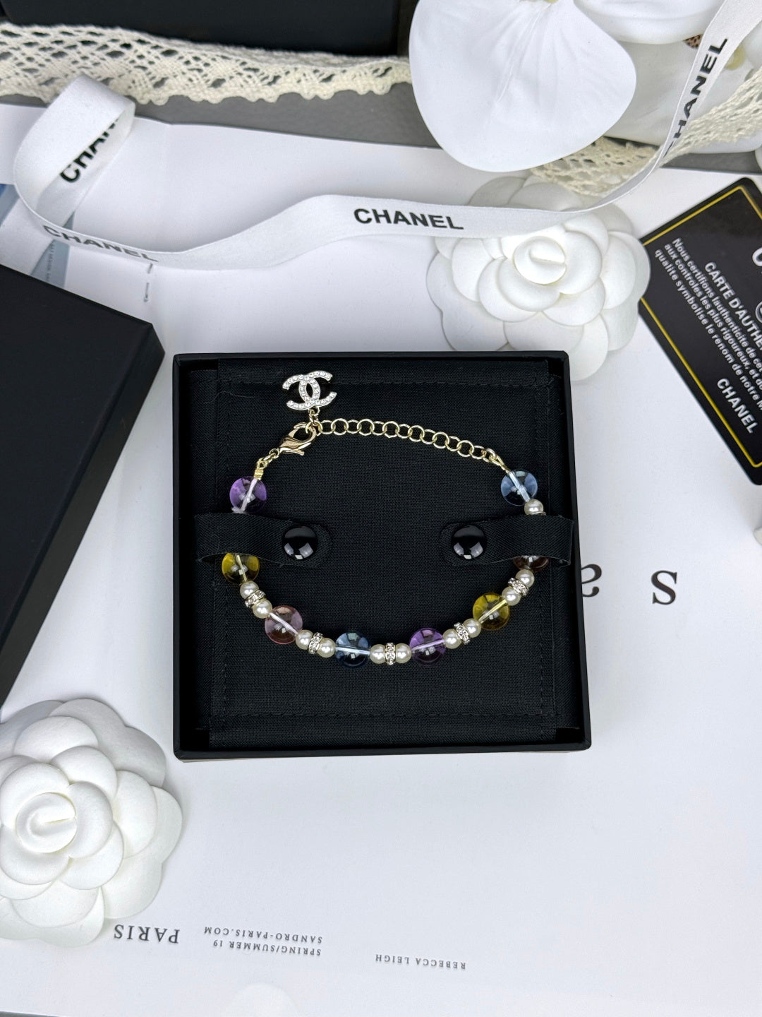 [Ornora Jewelry]Colorful Transparent Resin Bracelet